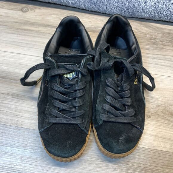 Puma Fenty By Rihanna Womens Size 6 Black Creeper Suede  Puma Fenty By Rihanna Womens Size 6 Black Creeper Suede Platform Sneakers